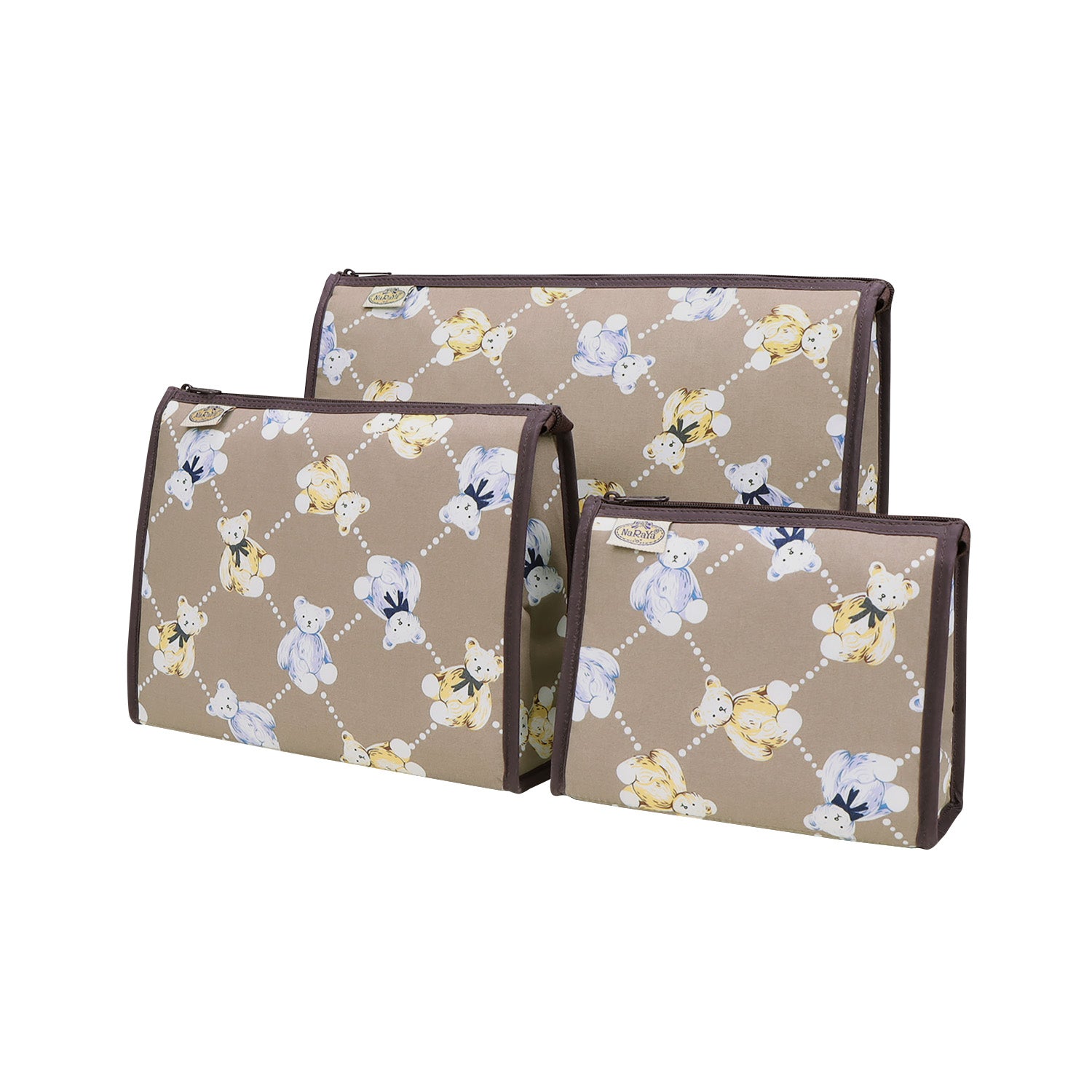 NaRaYa Cosmetic Bags Set Of 3