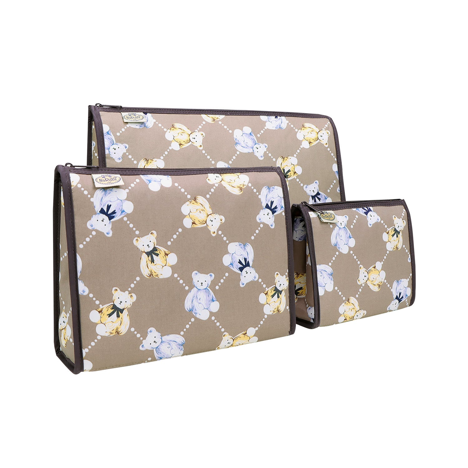 NaRaYa Cosmetic Bags Set Of 3