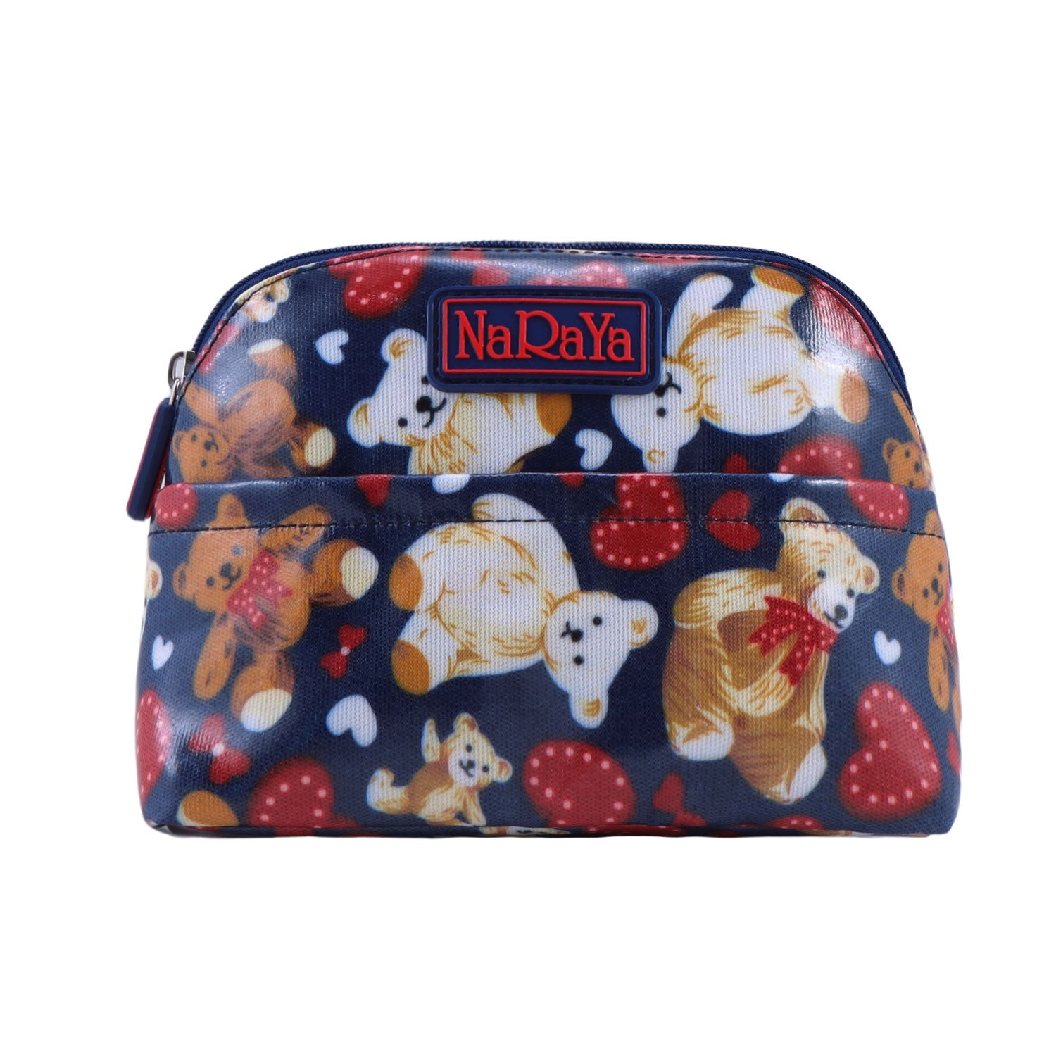 NaRaYa  Laminated Canvas Cosmetic Bag