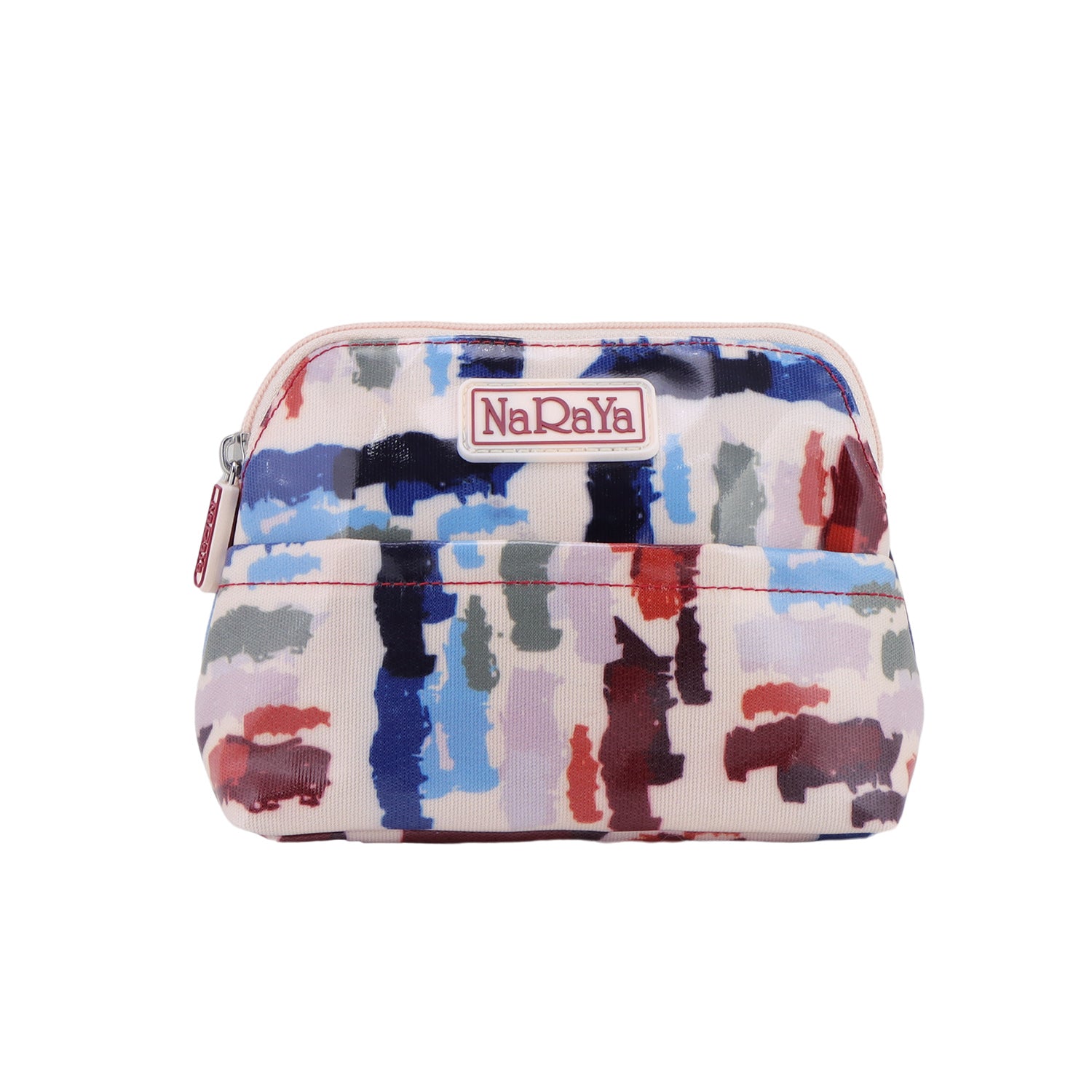 NaRaYa  Laminated Canvas Cosmetic Bag