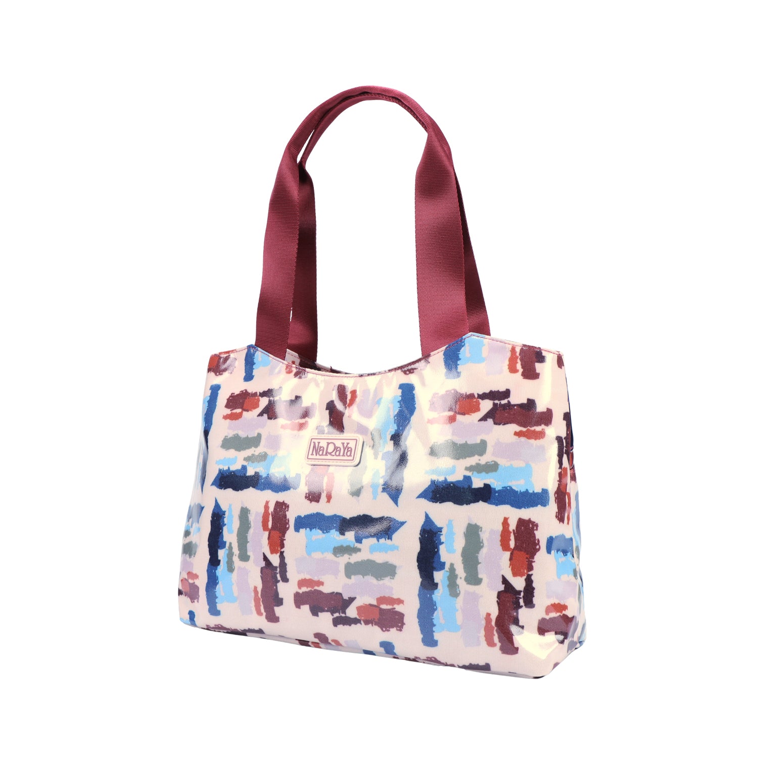 NaRaYa  Laminated Canvas Shoulder Bag