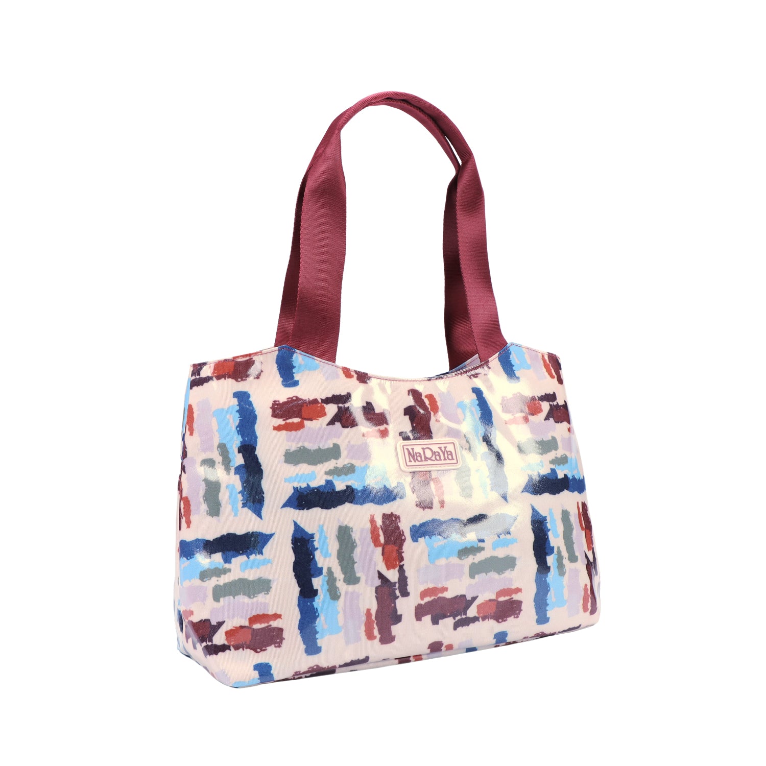 NaRaYa  Laminated Canvas Shoulder Bag