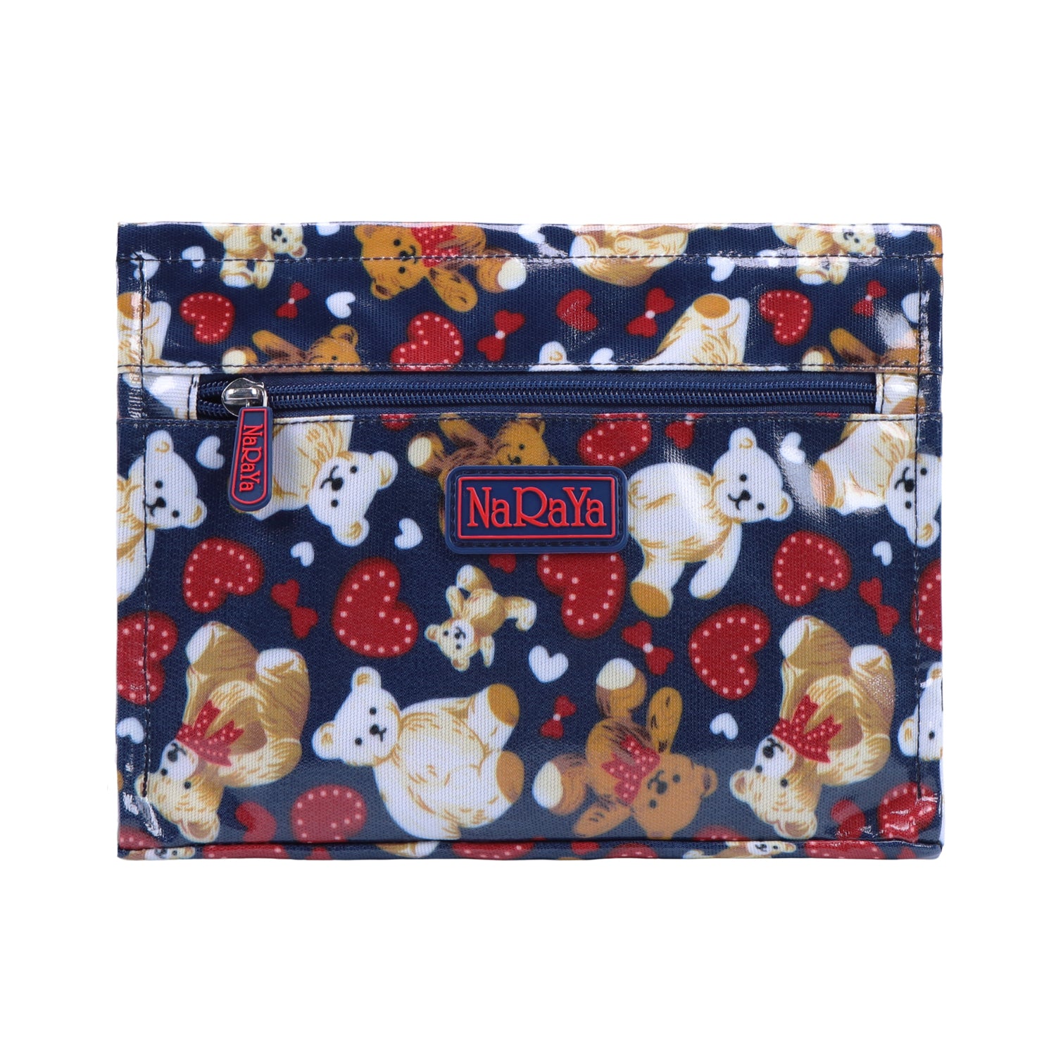 NaRaYa  Laminated Canvas Cosmetic Bag