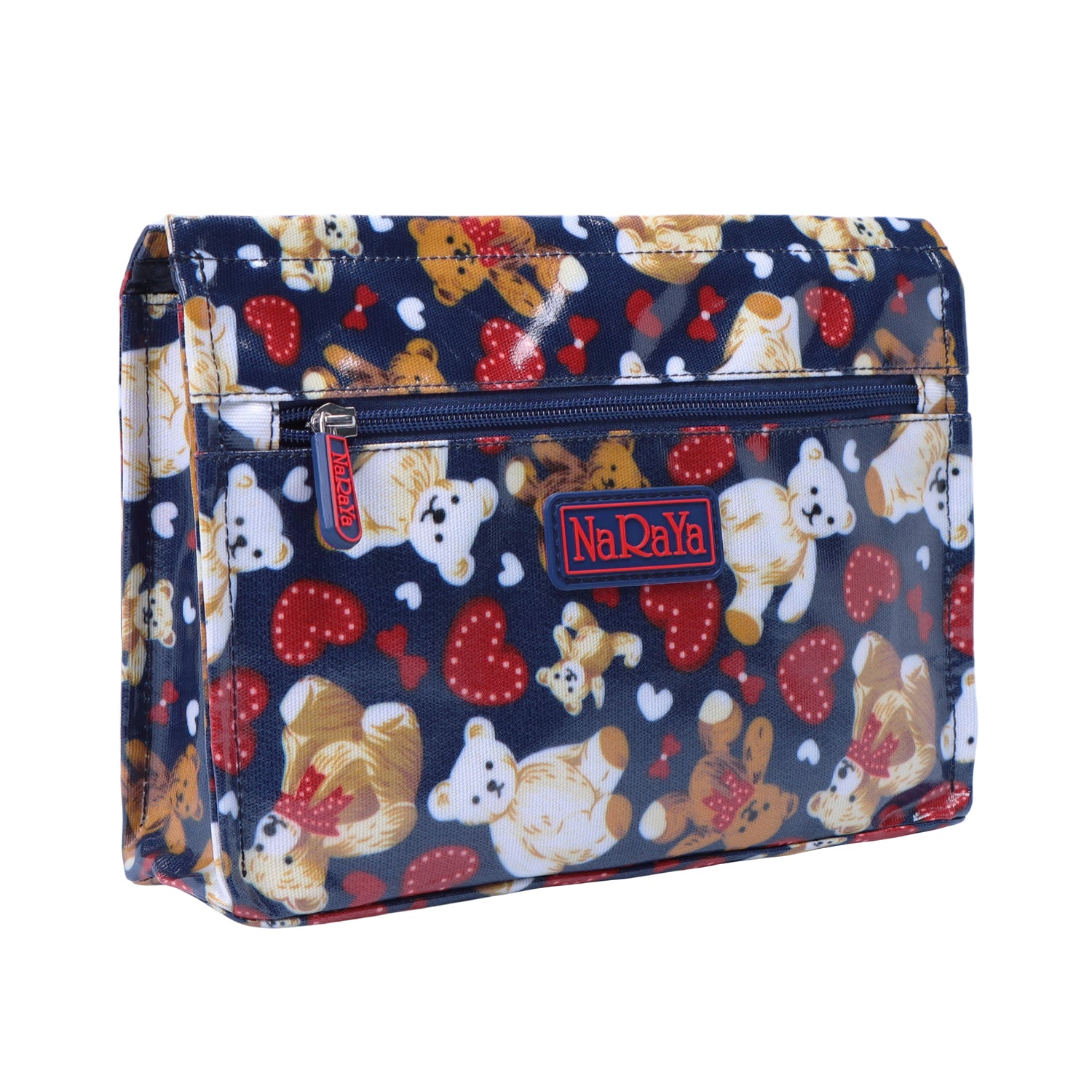 NaRaYa  Laminated Canvas Cosmetic Bag