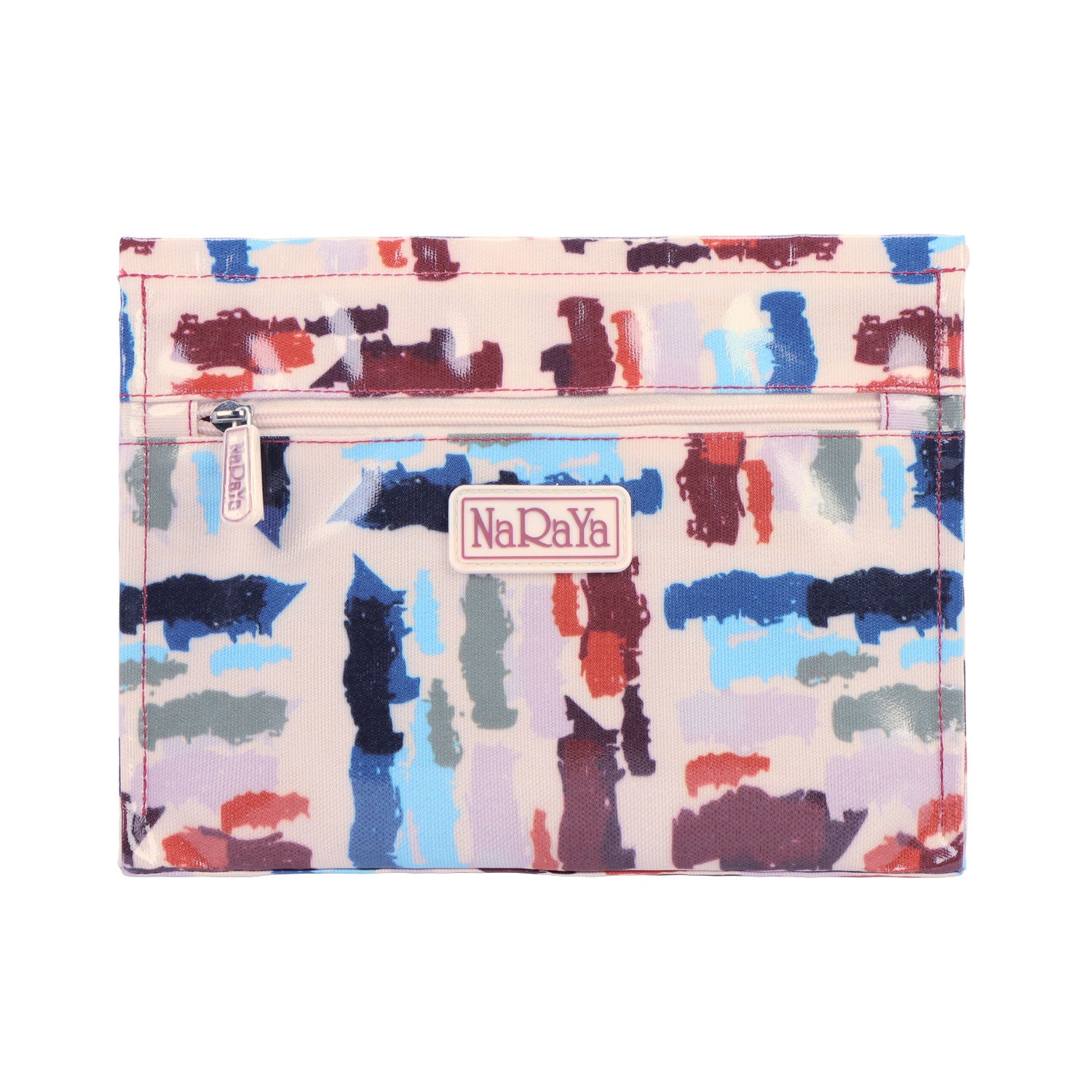 NaRaYa  Laminated Canvas Cosmetic Bag