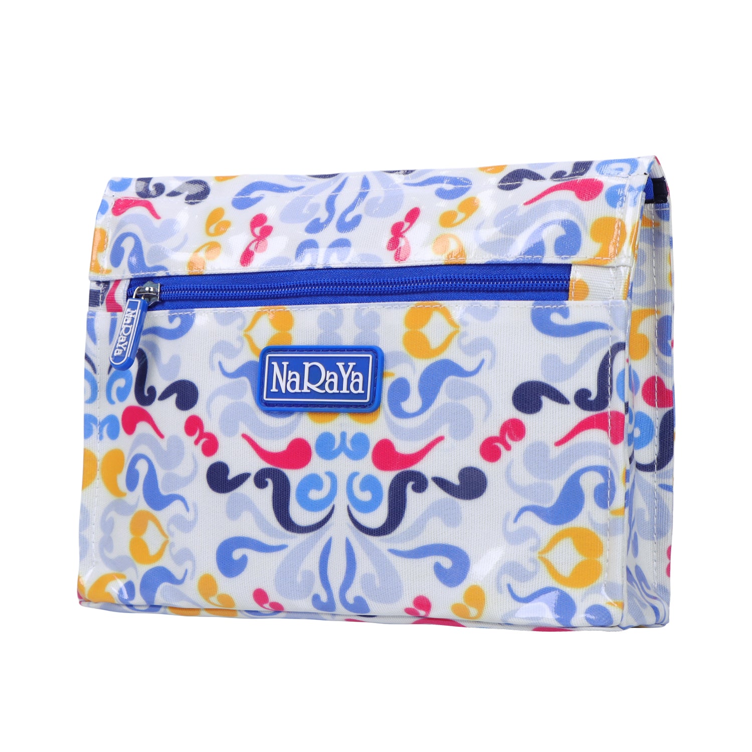 NaRaYa  Laminated Canvas Cosmetic Bag