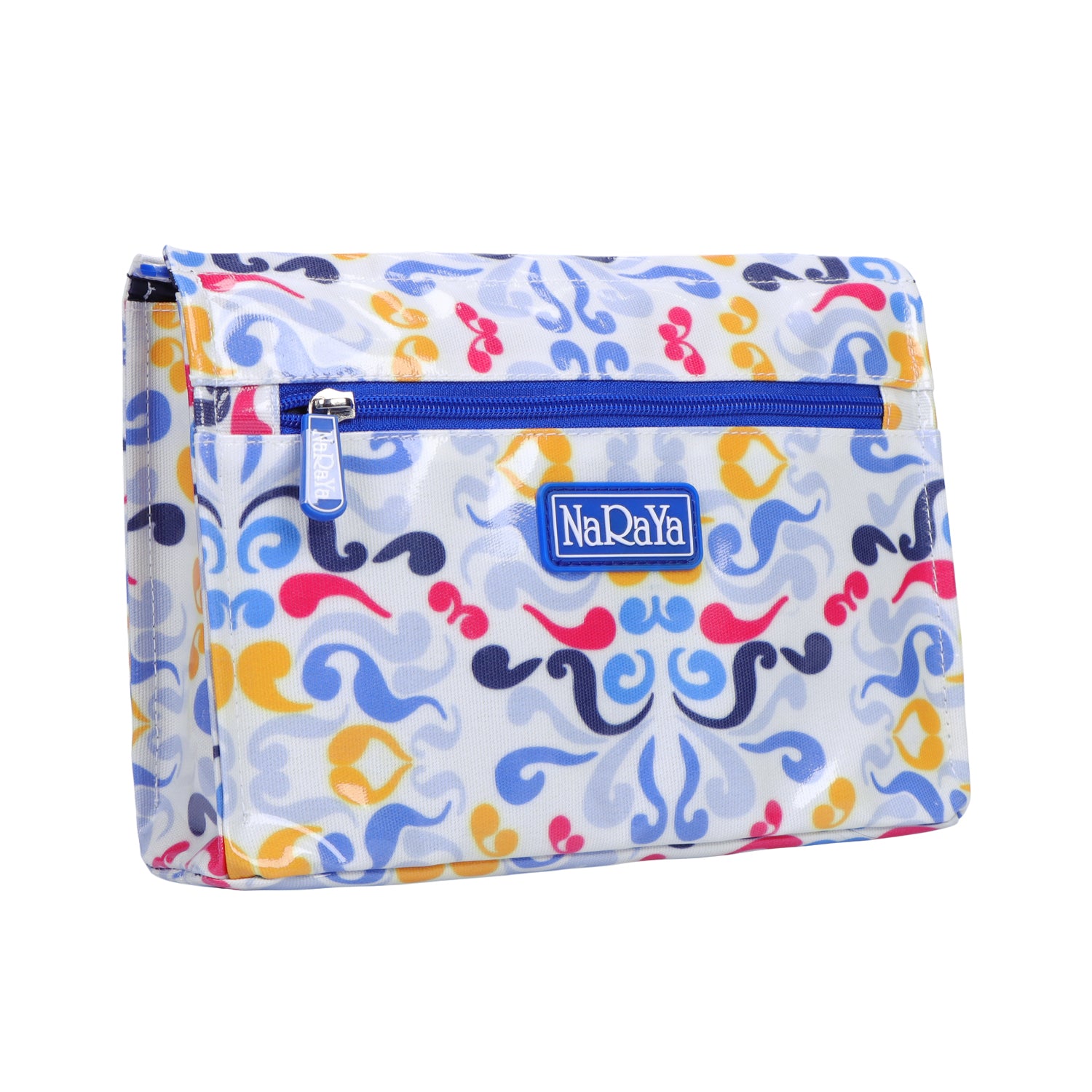 NaRaYa  Laminated Canvas Cosmetic Bag