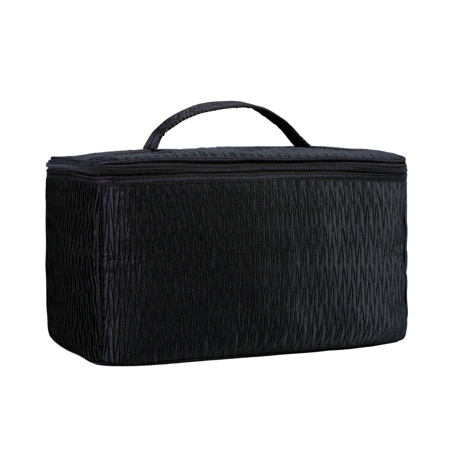 NaRaYa Pleated Satin Cosmetic Bag