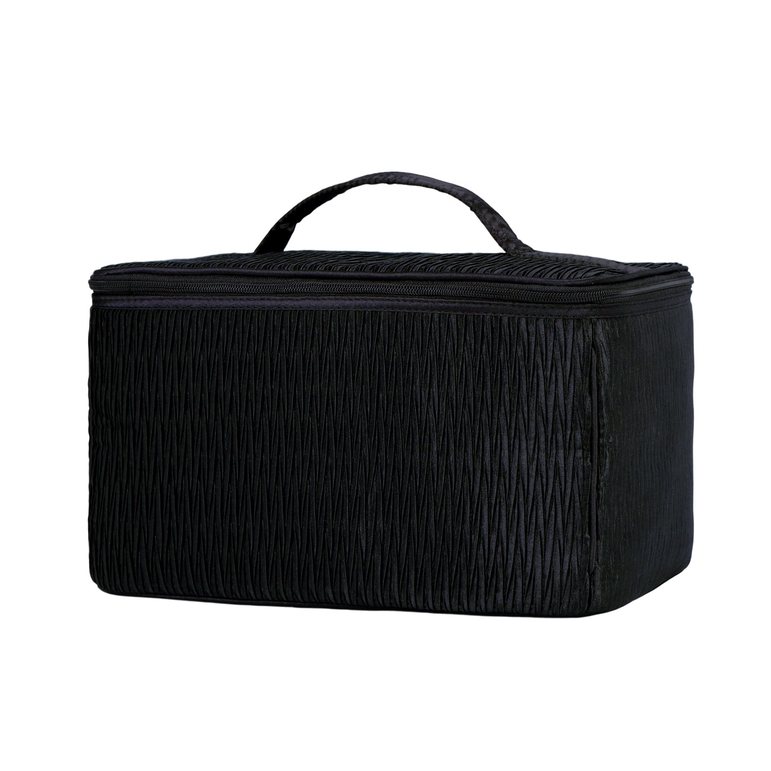 NaRaYa Pleated Satin Cosmetic Bag