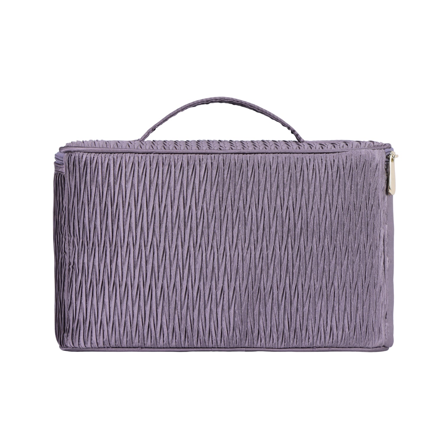 NaRaYa Pleated Satin Cosmetic Bag