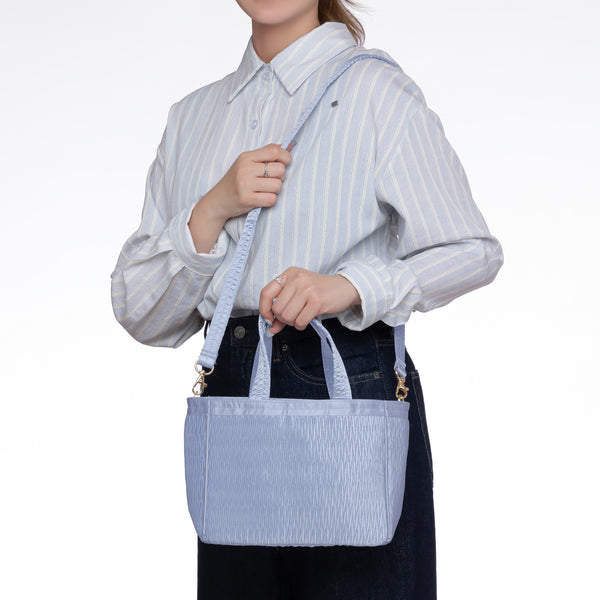 NaRaYa Pleated Satin Shoulder Bag
