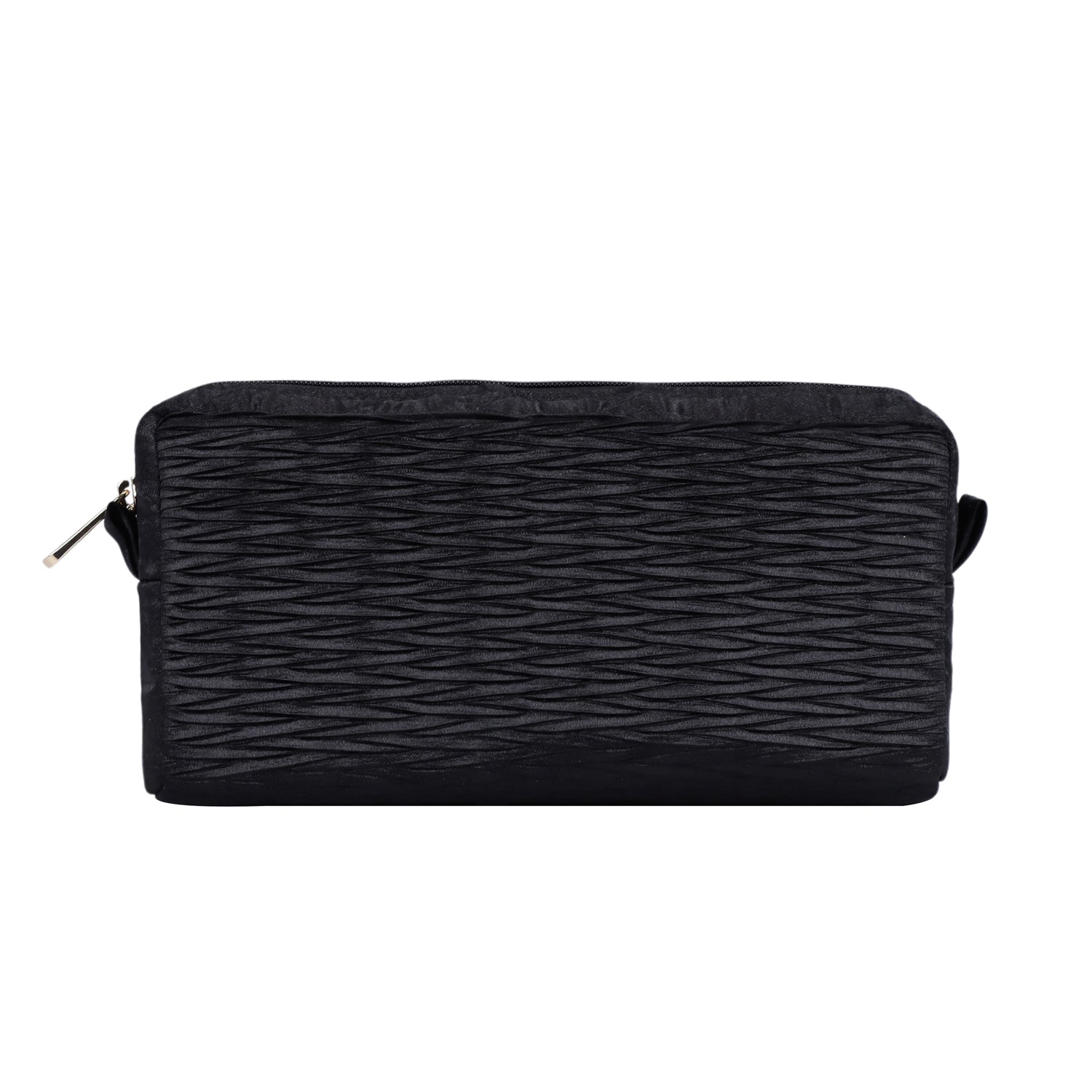 NaRaYa Pleated Satin Cosmetic Bag