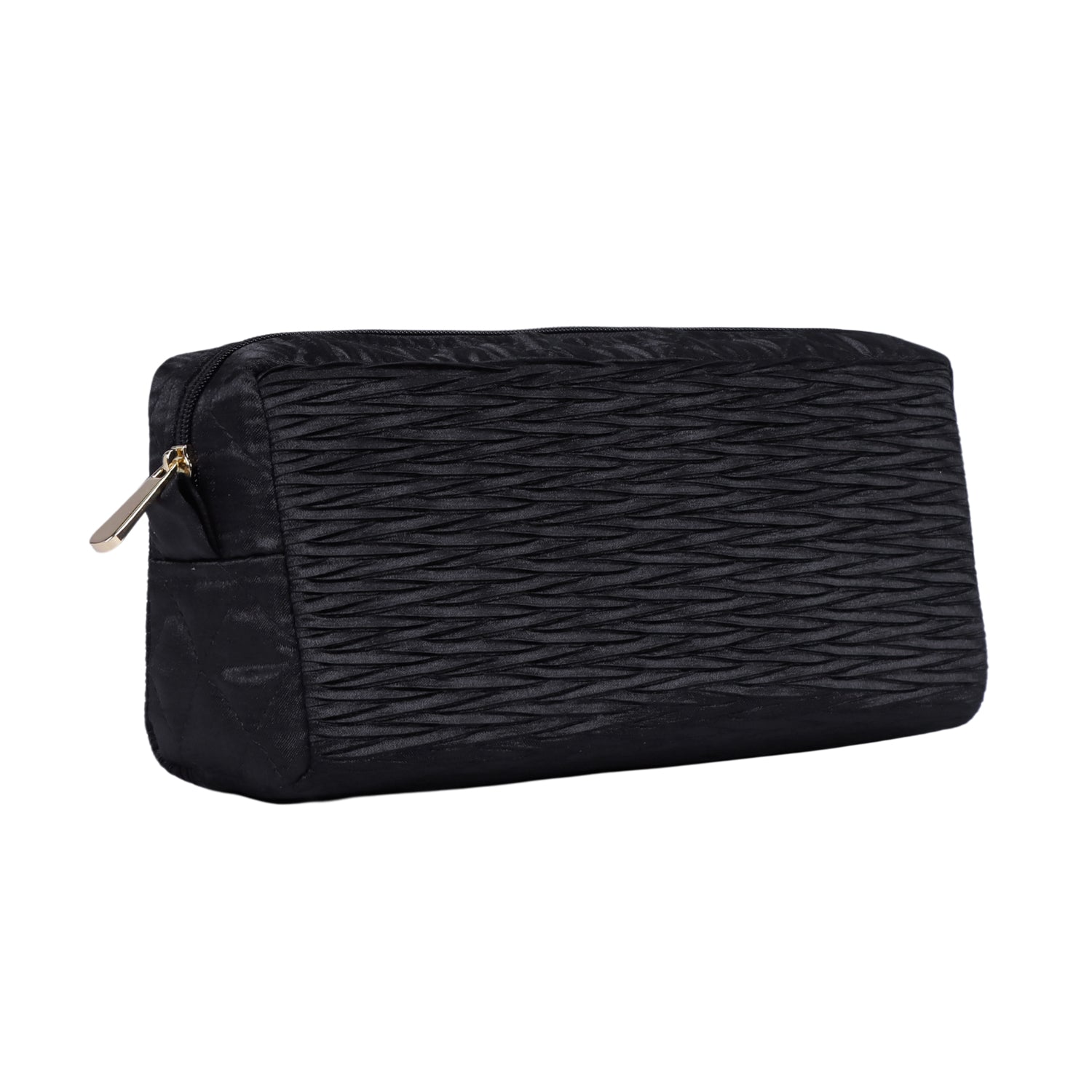 NaRaYa Pleated Satin Cosmetic Bag