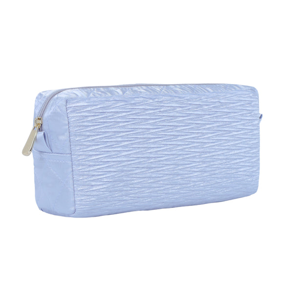 NaRaYa Pleated Satin Cosmetic Bag