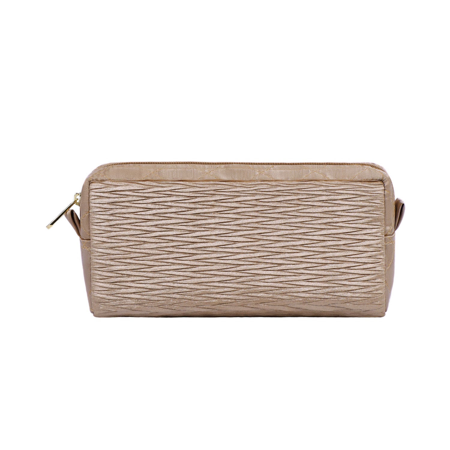 NaRaYa Pleated Satin Cosmetic Bag