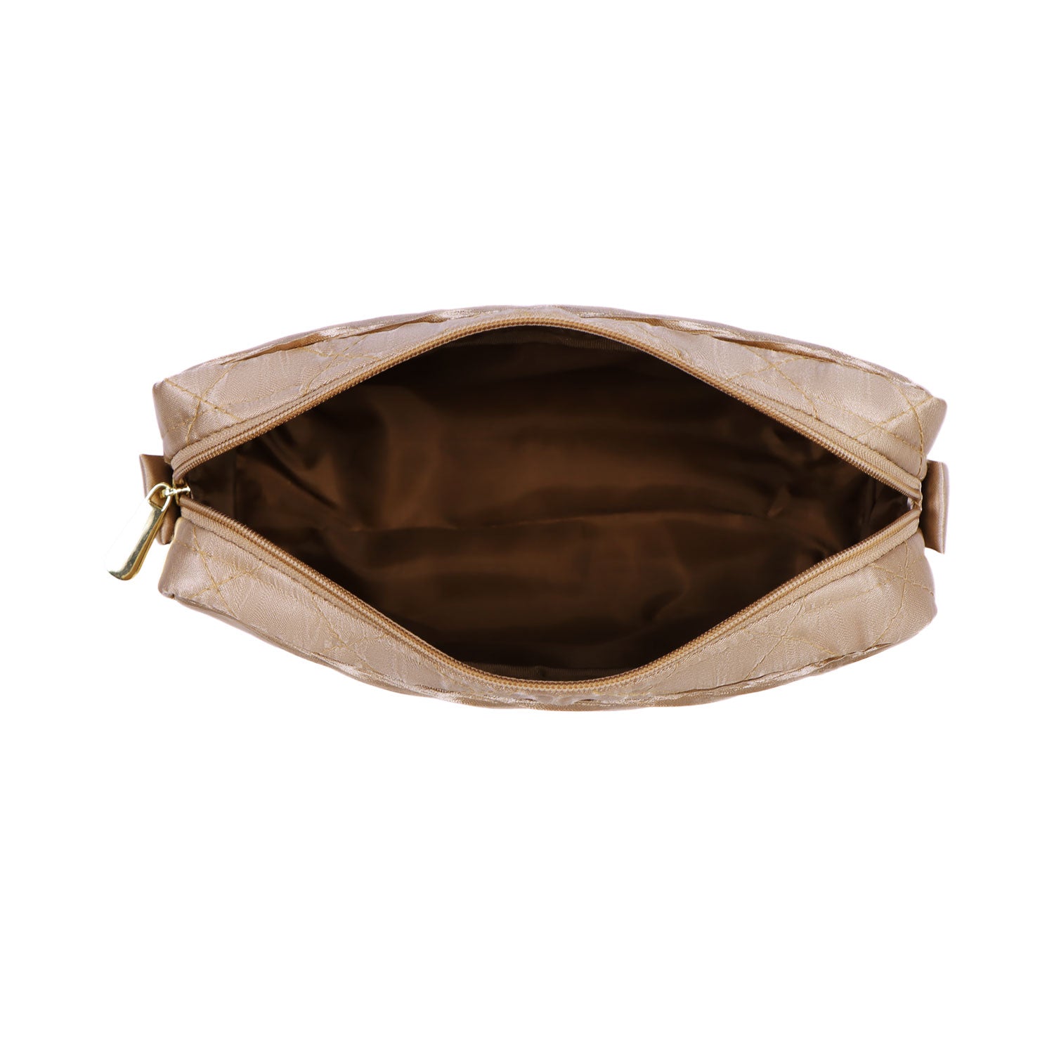 NaRaYa Pleated Satin Cosmetic Bag