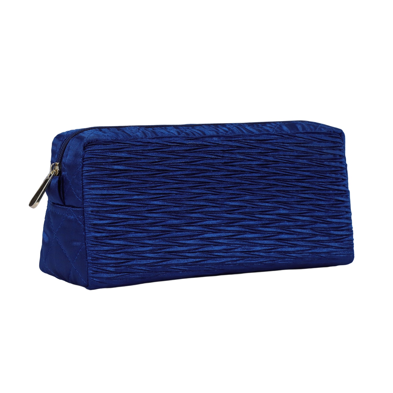NaRaYa Pleated Satin Cosmetic Bag