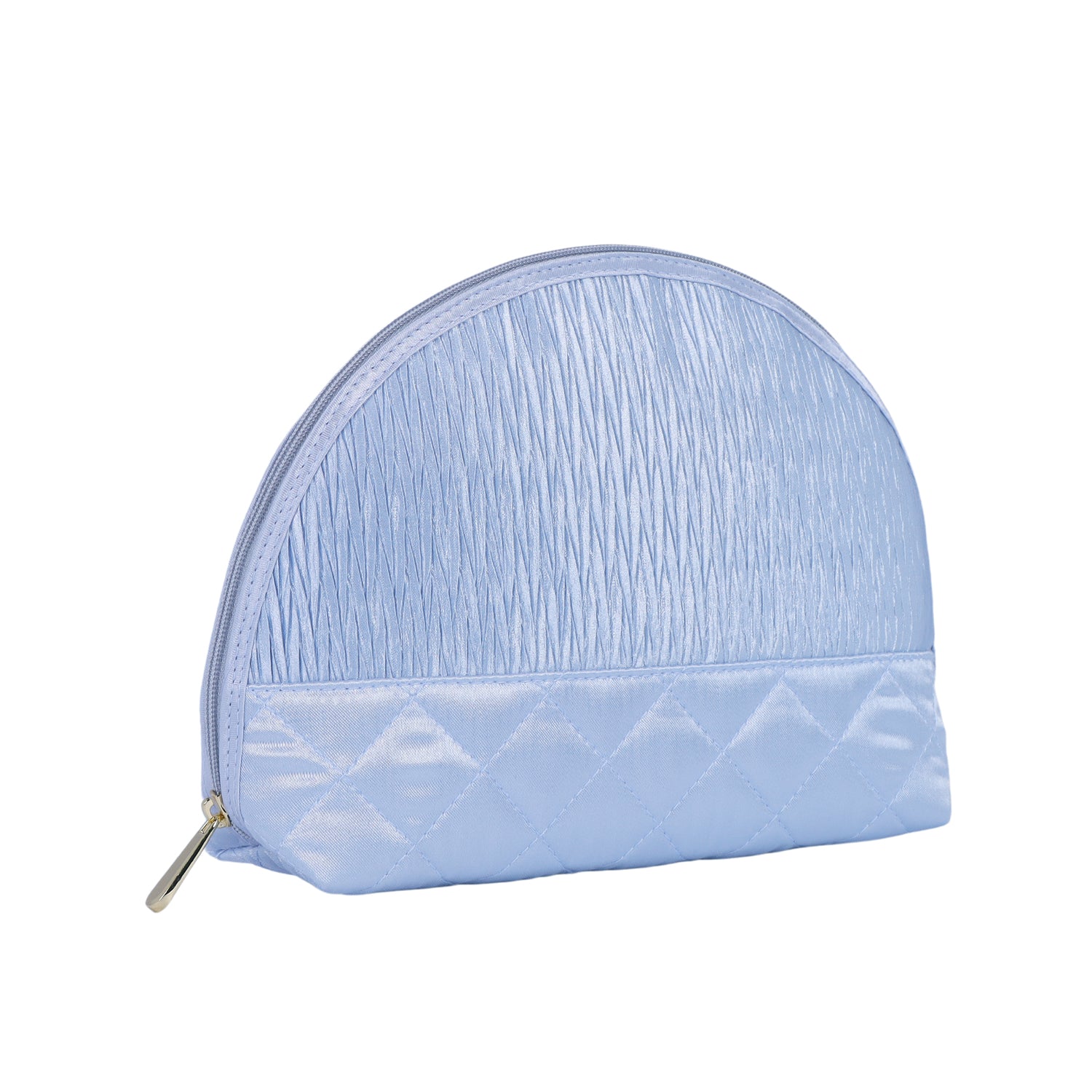 NaRaYa Pleated Satin Cosmetic Bag