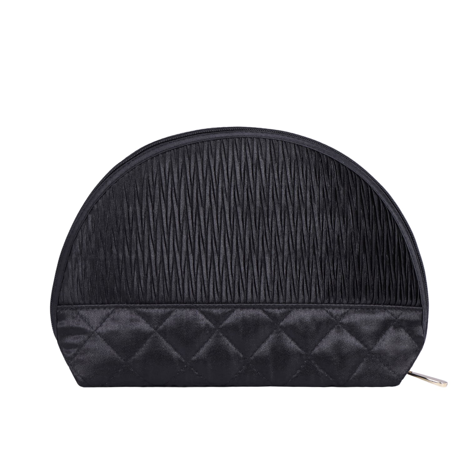 NaRaYa Pleated Satin Cosmetic Bag