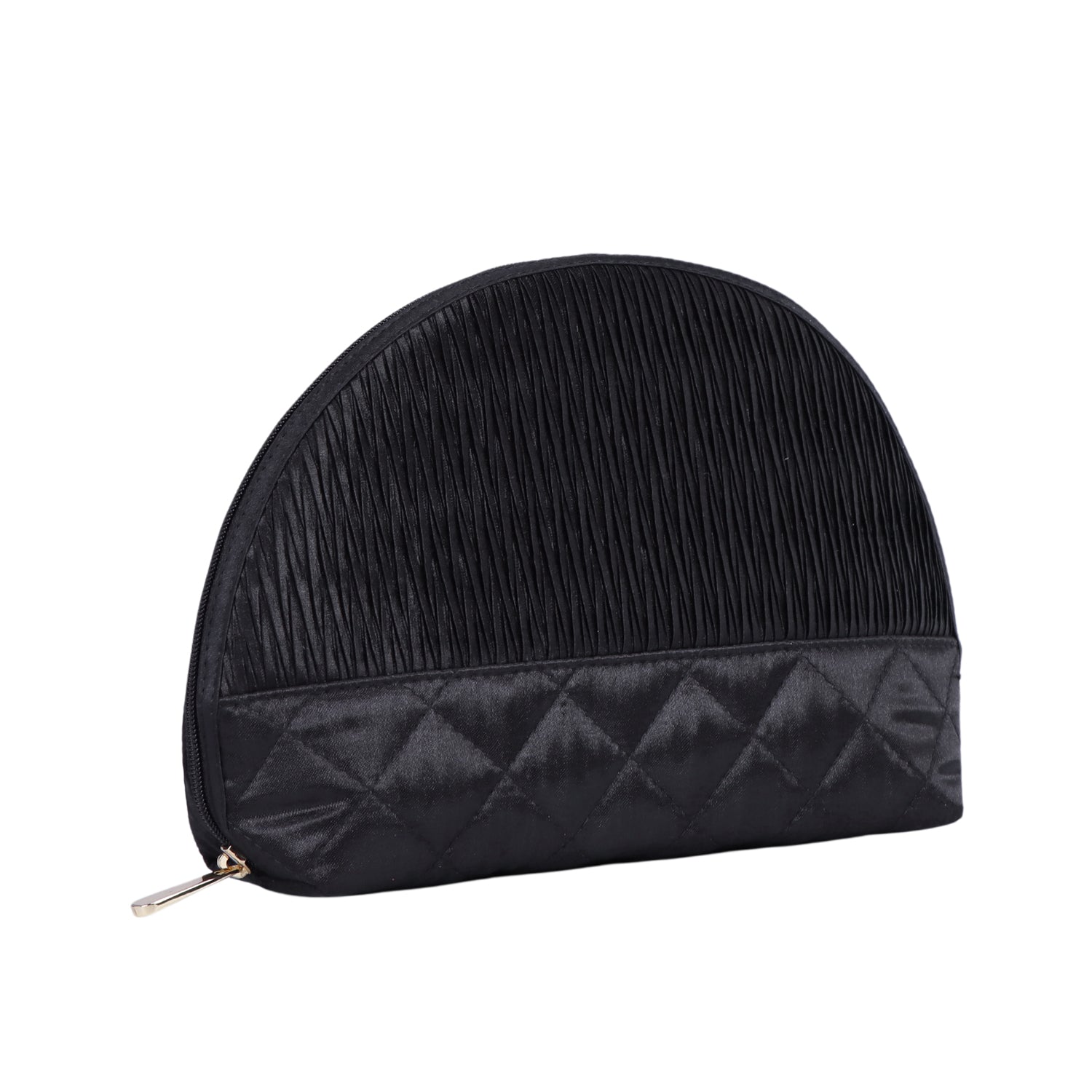 NaRaYa Pleated Satin Cosmetic Bag