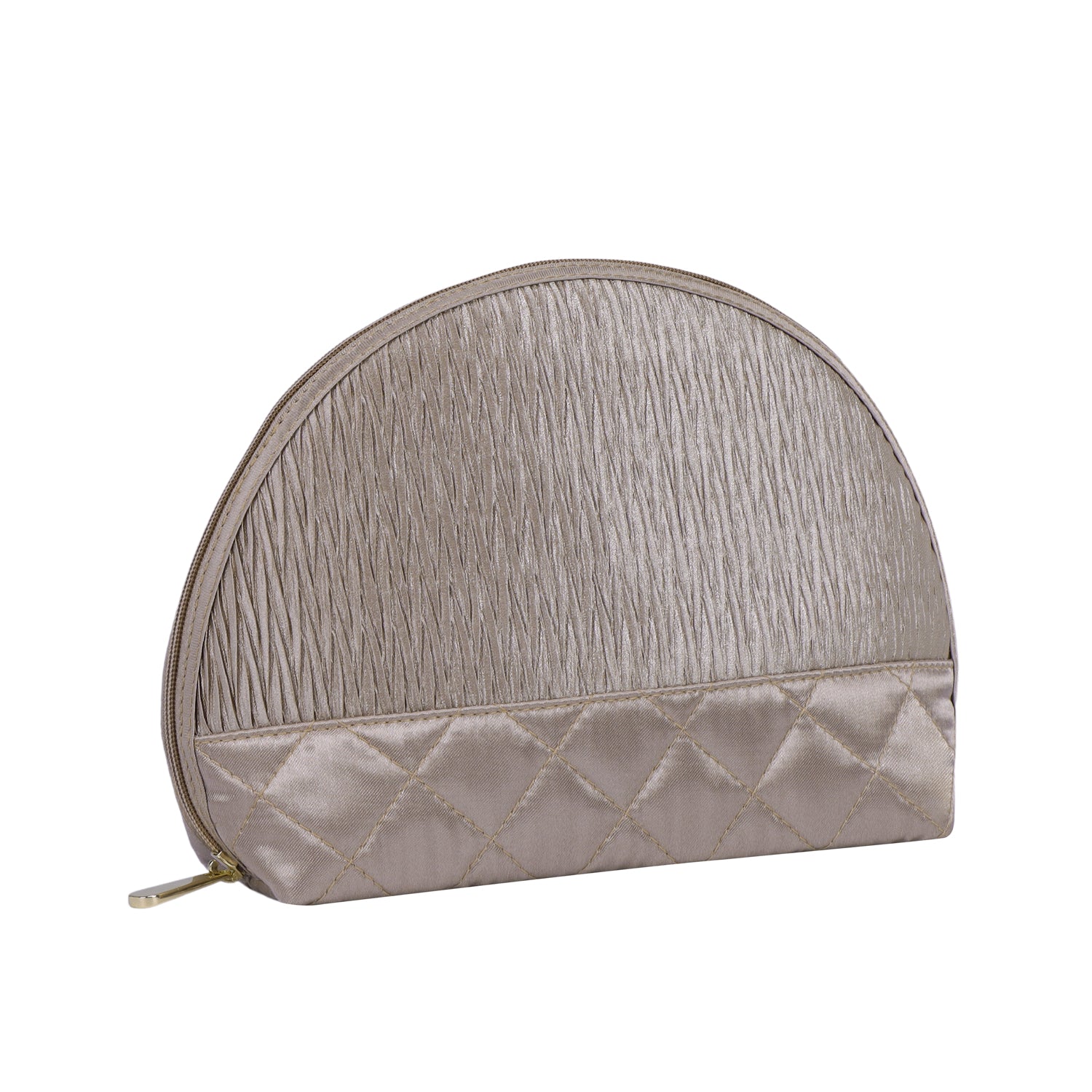 NaRaYa Pleated Satin Cosmetic Bag
