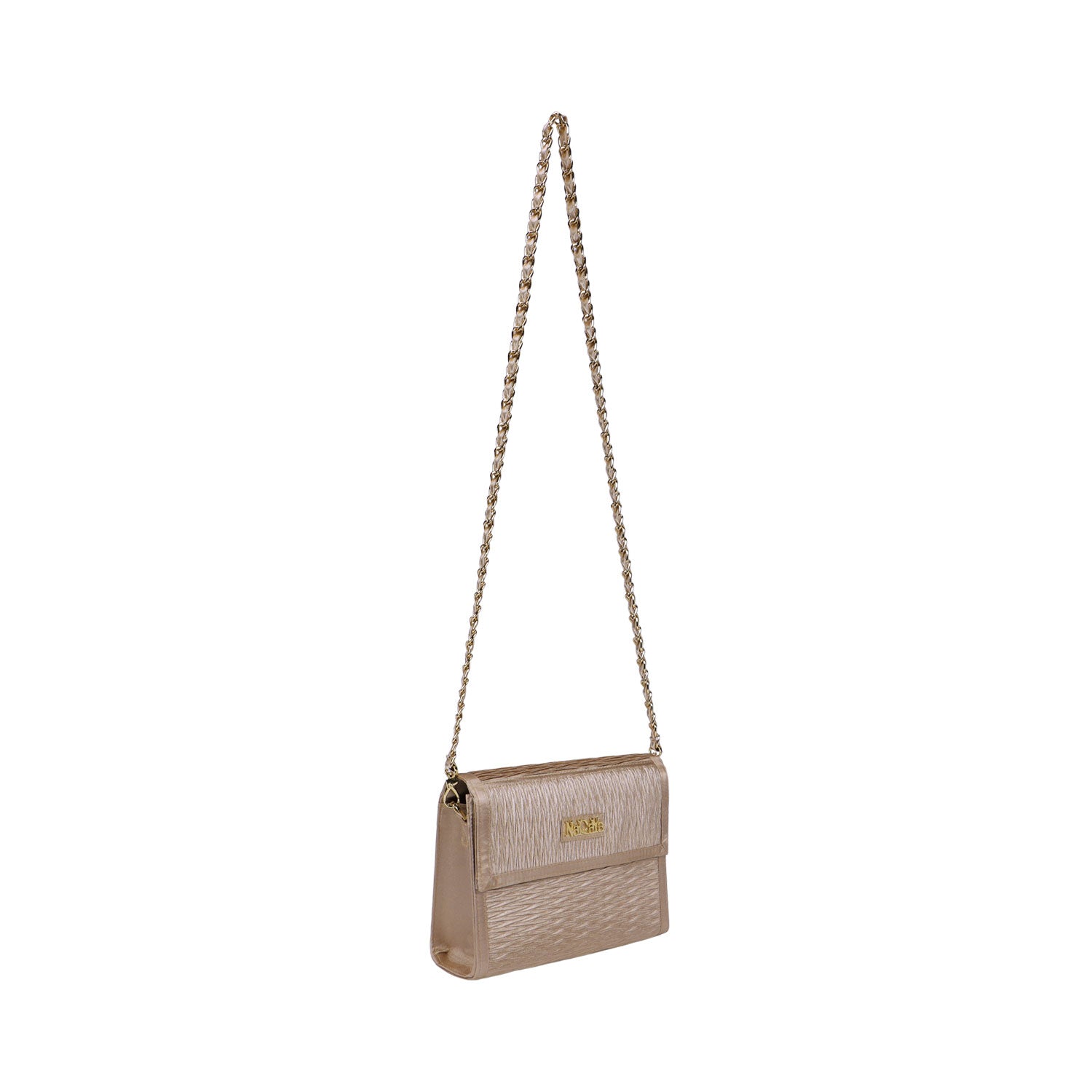 NaRaYa Pleated Satin Crossbody bag