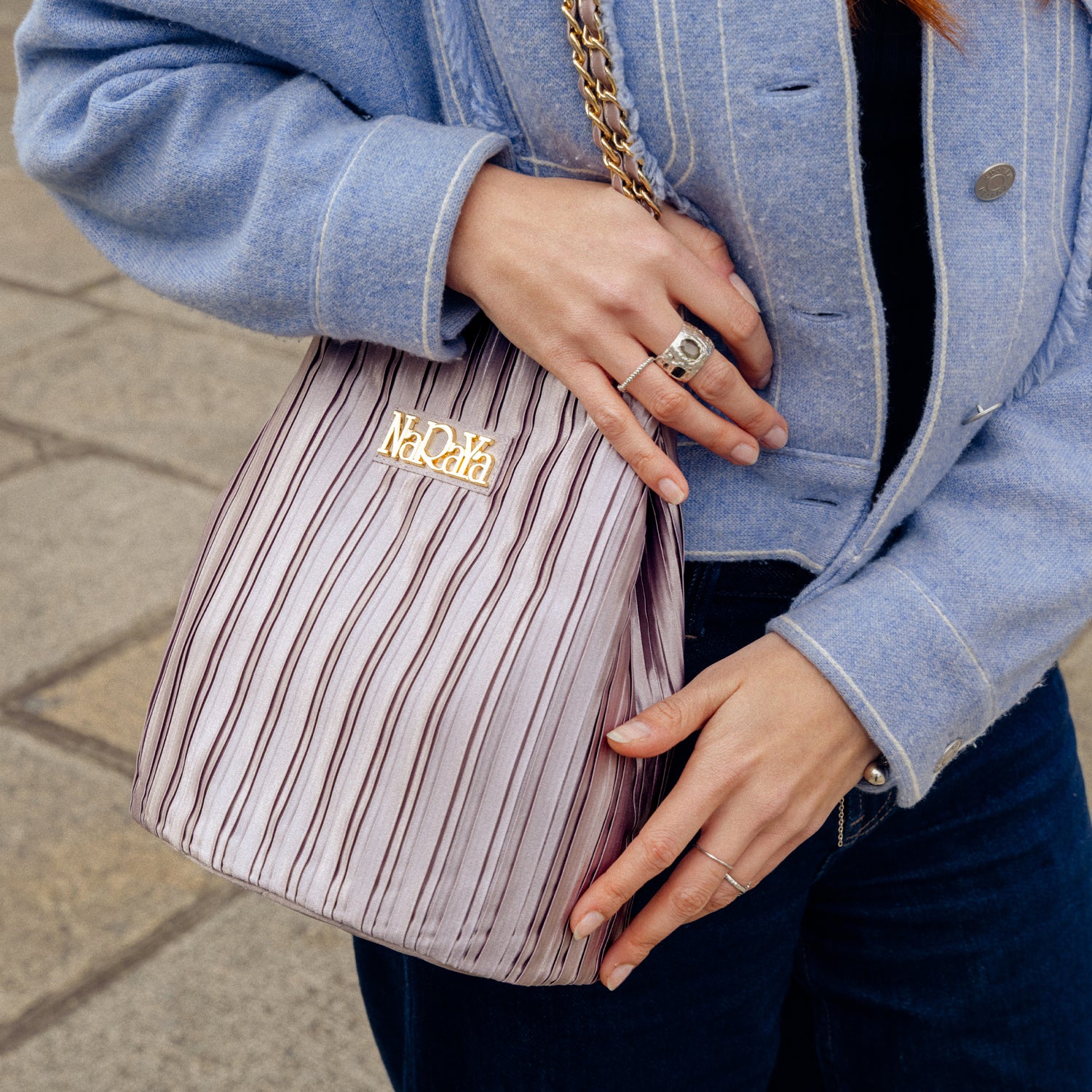 NaRaYa Lyra Soft Basket Shoulder Bag