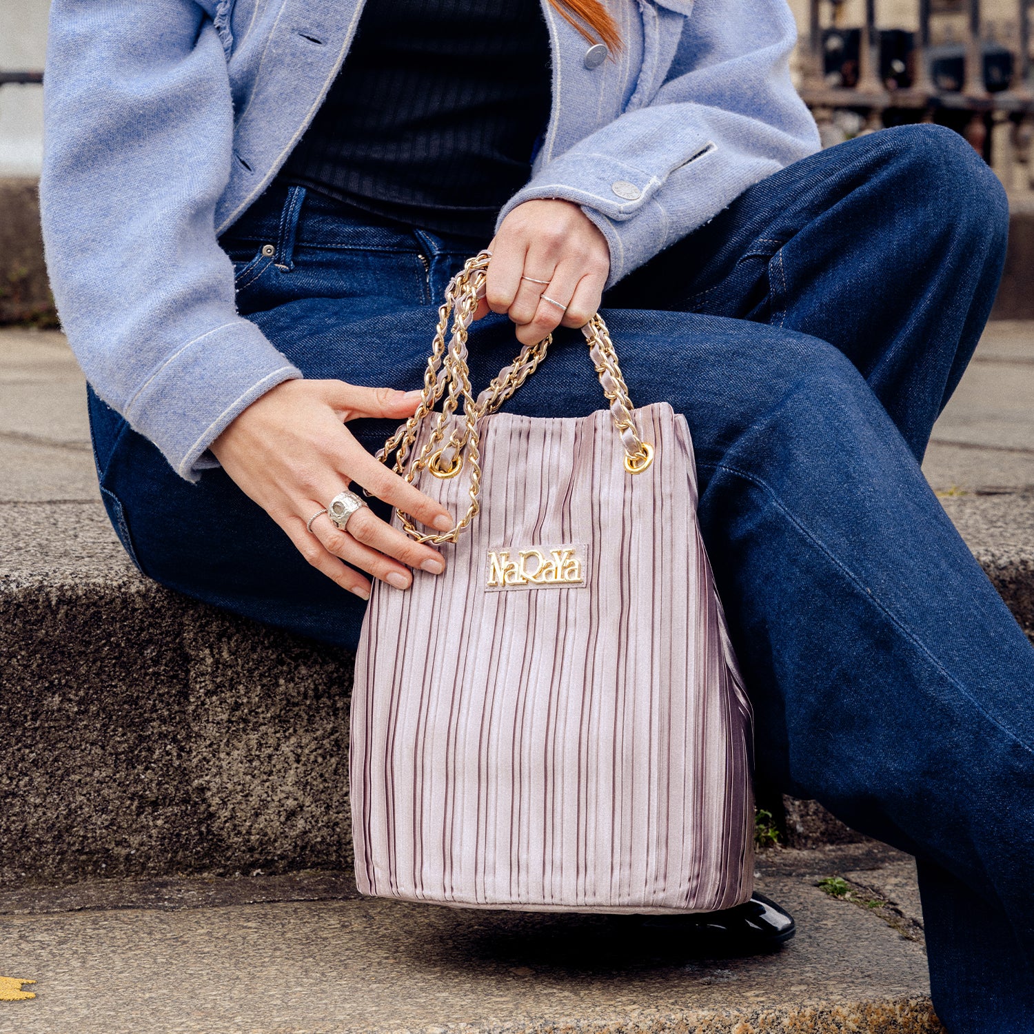 NaRaYa Lyra Soft Basket Shoulder Bag