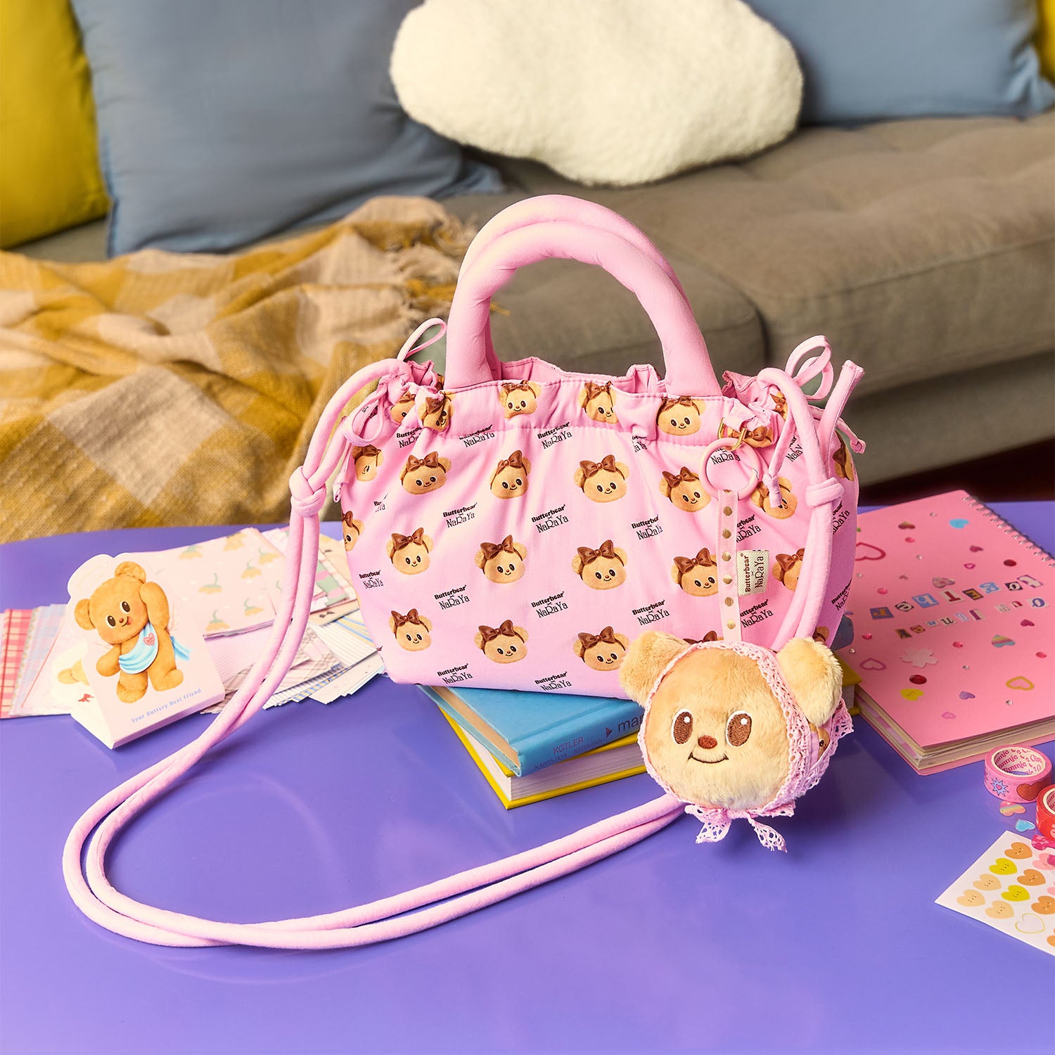 NaRaYa X Butterbear With You Keychain