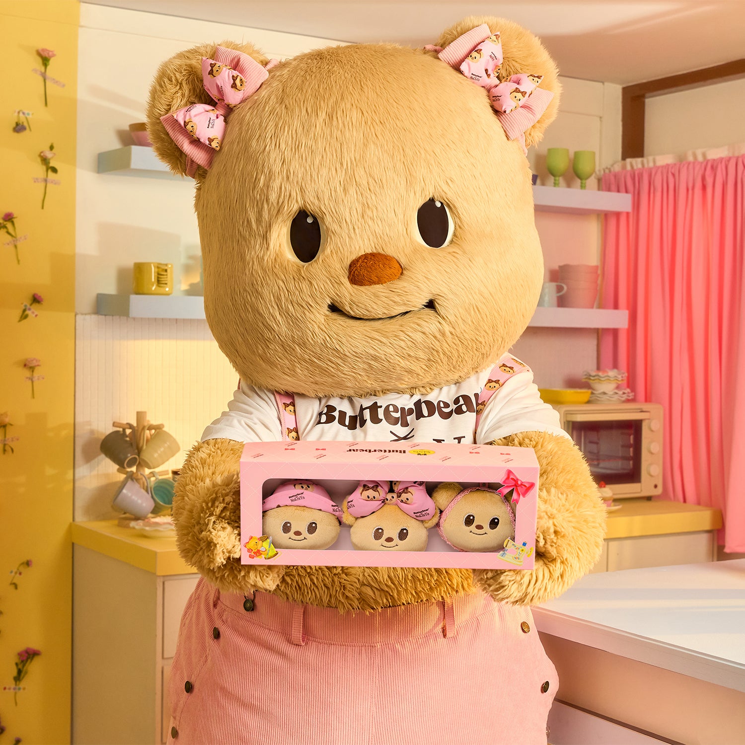 NaRaYa X Butterbear Together Keychain Set