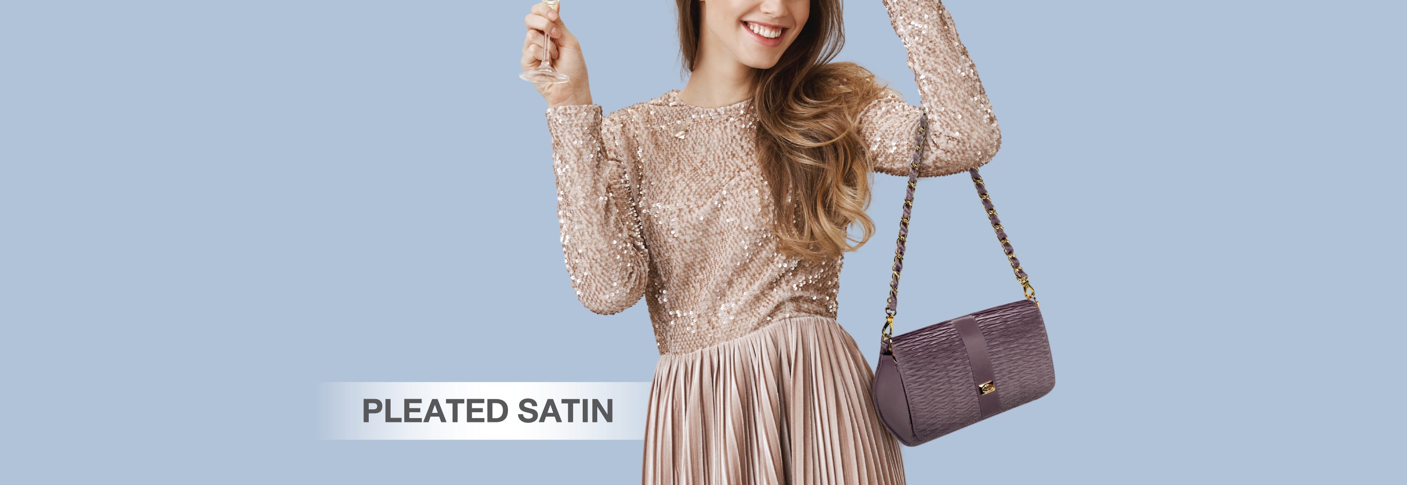 Pleated Satin