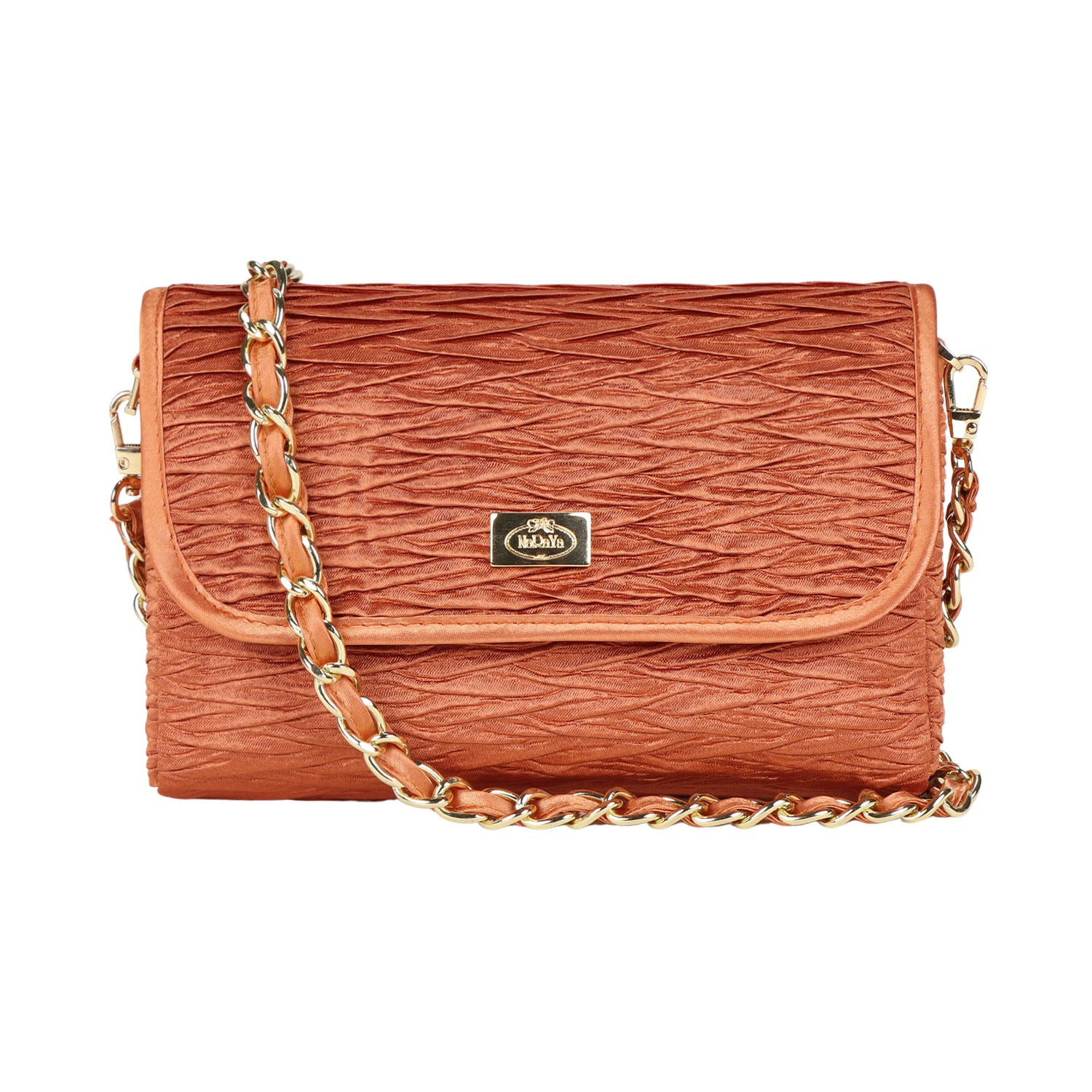 NaRaYa Pleated Satin Shoulder Bag - NaRaYa
